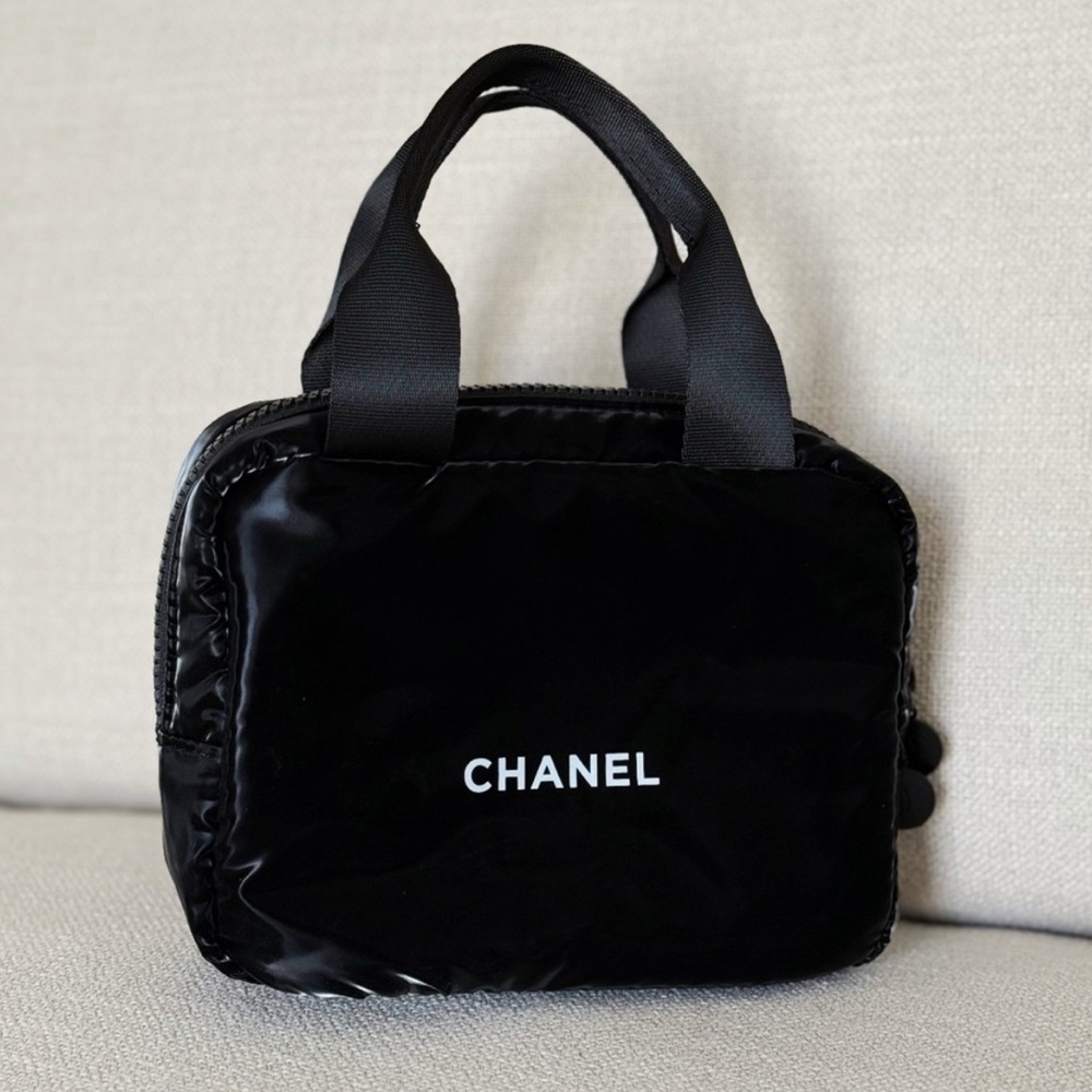 Authentic Chanel Cosmetic Bag with Quilted Design - Picture 10 of 12